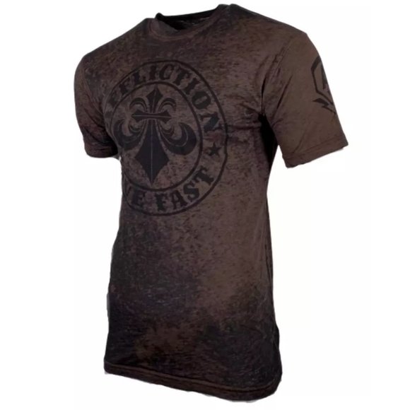 AFFLICTION Men's T-Shirt S/S DIVIO Tee Black Label - Picture 6 of 9